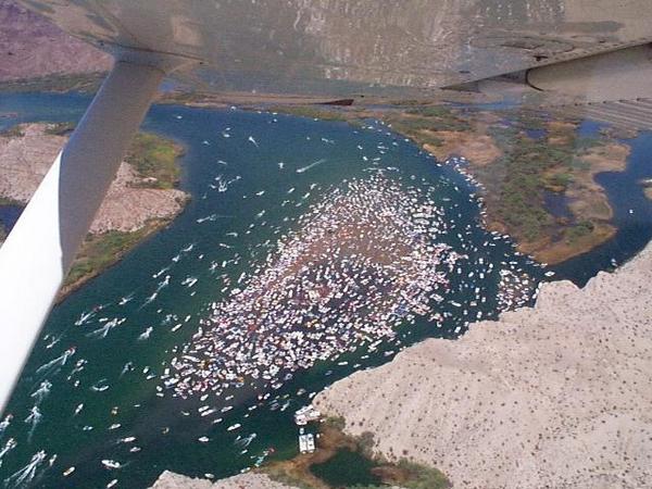 Lake havasu SandBar From Air